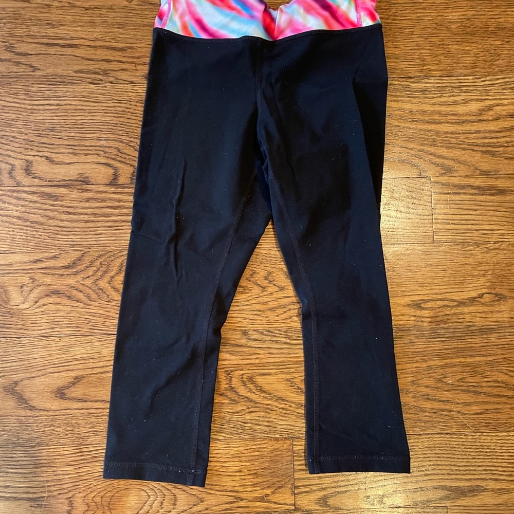 athleta girl black capris